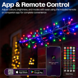 Xmas Haus Mini Cluster Light Smart Rgb, 10M Silver Wire Hello Fairy App Control And Handheld Remote Control - thumbnail 7