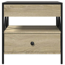 Berkfield Coffee Table With Infinity Led Sonoma Oak 50X50X51 Cm - thumbnail 6