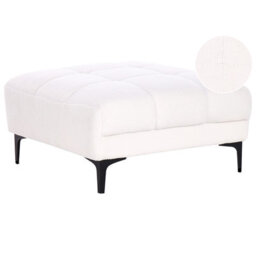Beliani  Ottoman Alnes Boucle White
