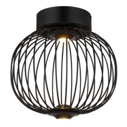 Luminosa Lighting Luminosa Galway 30Cm Globe Ceiling Light Matt Black Led 3000K - thumbnail 3