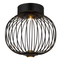 Luminosa Lighting Luminosa Galway 30Cm Globe Ceiling Light Matt Black Led 3000K - thumbnail 1