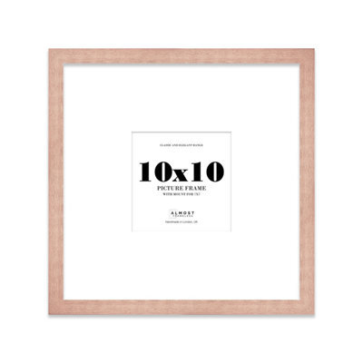 "10X10"" Bronze Picture Frame - 10X10"" Square Frame With 7X7"" Mount For 10X10""/7X7"" Pictures Art Deco Style Room Decor, 1 Pack" - image 1