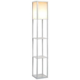Modern Dimmable Floor Lamp For Living Room With 3 Shelves White - thumbnail 8
