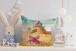 Warren Reed Designer Splashart Elephant And Fire Cushions 45Cm X 45Cm - thumbnail 2
