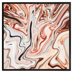 "Andrew Lee Pink Rippled Marble (Picutre Frame) / 20X20"" / Grey" - thumbnail 6