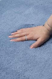 Ruglenza Home - Aria Bath Mat 2 Piece Set - 22 mm - Turquoise - 50 X 80 & 50 X 40 Cm - thumbnail 7