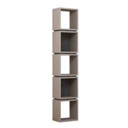 Decortie Multi Modern Bookcase Display Unit Stylish Freestanding Storage Mocha Grey Anthracite Grey 167Cm Tall - thumbnail 2