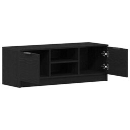 Berkfield Modern Tv Cabinet Black Oak 102X35X36,5 Cm Engineered Wood - thumbnail 5