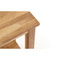 Ashfield Oiled Oak Tall Narrow Side Table - thumbnail 3