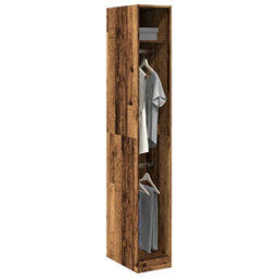 Berkfield Durable Wardrobe Old Wood 30X50X200 Cm Engineered Wood - thumbnail 2