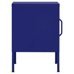 Berkfield Modern Nightstands 2 Pcs Navy Blue 35X35X51 Cm Steel - thumbnail 4