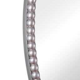 Amalfi - Oval Wall Mirror  60X80Cm Vintage Silver Framed Mirror - thumbnail 6