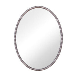 Amalfi - Oval Wall Mirror  60X80Cm Vintage Silver Framed Mirror - thumbnail 3