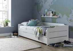 Rest Relax Cosmic White Guest Bed With Trundle 3Ft - Single - thumbnail 3