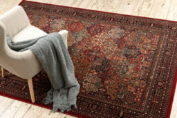 RugsX Wool Carpet Kashqai 4309 300 Oriental, Frame Claret   67X130 Cm - thumbnail 5