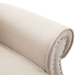 More4Homes Duxford Fabric Pushback Recliner Armchair Sofa Occasional Chair Cinema (Beige) - thumbnail 5