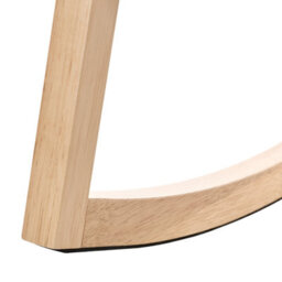 Beliani Rocking Chair Leidy Wood Light Brown/ Light Beige - thumbnail 7