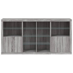 Berkfield Sideboard With Led Lights Grey Sonoma 202X37X100 Cm - thumbnail 6