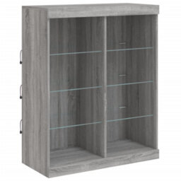 Berkfield Sideboard With Led Lights Grey Sonoma 202X37X100 Cm - thumbnail 9