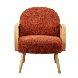 Nordlys Terracotta Cane Lounge Chair Countryside Style Living Room - thumbnail 9