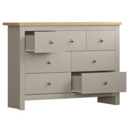 Lassic Vida Designs Arlington Grey 4+3 Drawer Chest (H)810mm (W)1115mm (D)350mm - thumbnail 8