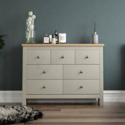 Lassic Vida Designs Arlington Grey 4+3 Drawer Chest (H)810mm (W)1115mm (D)350mm - thumbnail 3