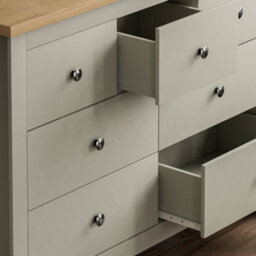 Lassic Vida Designs Arlington Grey 4+3 Drawer Chest (H)810mm (W)1115mm (D)350mm - thumbnail 4