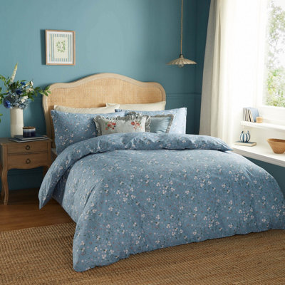 Wylder Bronte Floral Duvet Set, Super King, Blue - image 1