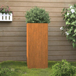 Berkfield Planter 32X29X75 Cm Corten Steel - thumbnail 1