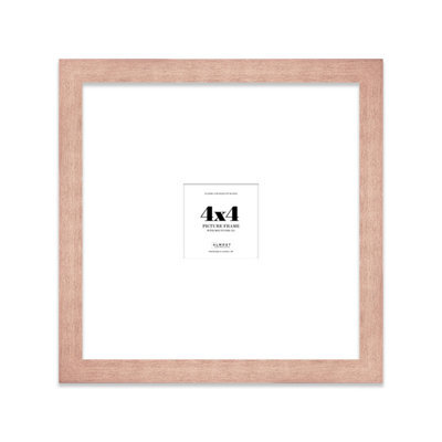 "4X4"" Bronze Picture Frame - 4X4"" Square Frame With 1X1"" Mount For 4X4""/1X1"" Pictures Art Deco Style Room Decor, 1 Pack" - image 1