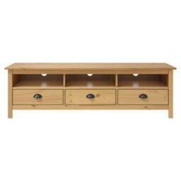 Walplus Tv Cabinet Hill Honey Brown 158X40X47 Cm Solid Pine Wood - thumbnail 2