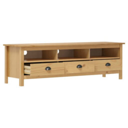 Walplus Tv Cabinet Hill Honey Brown 158X40X47 Cm Solid Pine Wood - thumbnail 3
