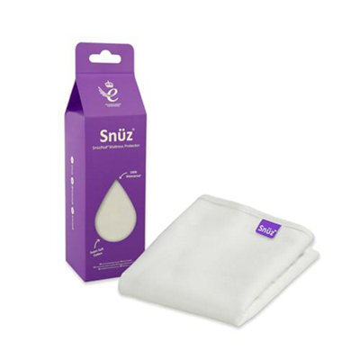Snuz Waterproof Crib Mattress Protector For Snuzpod 5, Snuzpod 3 & Studio - Super Soft Brushed Cotton Cot With Dust Mite Barrier