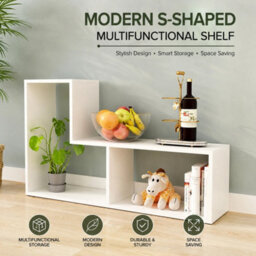 Modern Bookcase Rack Display Storage Home Office Study - thumbnail 3