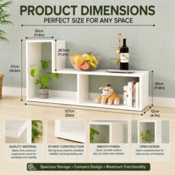 Modern Bookcase Rack Display Storage Home Office Study - thumbnail 5
