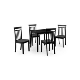 Julian Bowen Rufford Square To Rectangular Extending 4 Seater Dining Table - Black - thumbnail 5