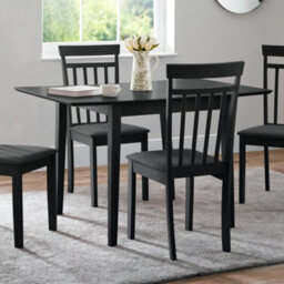 Julian Bowen Rufford Square To Rectangular Extending 4 Seater Dining Table - Black