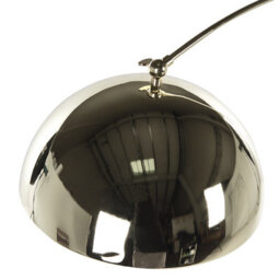 Beliani Aura Arc Floor Lamp 188Cm Gold Arc With Chrome Leg - - thumbnail 4