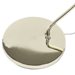 Beliani Aura Arc Floor Lamp 188Cm Gold Arc With Chrome Leg - - thumbnail 6