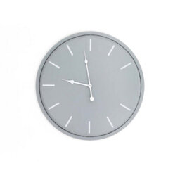 Wyld Haus Minimalist Grey Round Wall Clock 490 mm Matte Metal - thumbnail 2