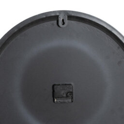 Wyld Haus Minimalist Grey Round Wall Clock 490 mm Matte Metal - thumbnail 4