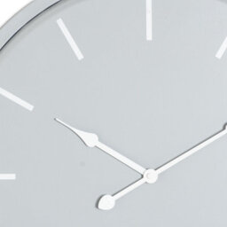 Wyld Haus Minimalist Grey Round Wall Clock 490 mm Matte Metal - thumbnail 3