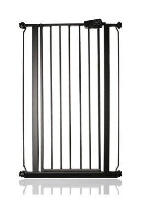 Safetots Extra Tall Narrow Metal Safety Gate Pressure Fit, 68.5Cm - 75Cm, Matt Black, 104Cm In Height, Extra Tall Baby Gate - image 1