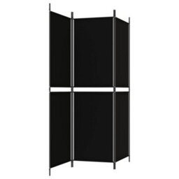 Vidaxl 3-Panel Room Divider Black 150X180 Cm Fabric Room Dividers - thumbnail 5