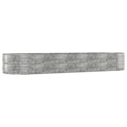 Berkfield Durable Garden Planter Silver 447X140X68 Cm Powder-Coated Steel