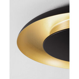 Luminosa Lighting Luminosa Epos 60Cm Decorative Flush Ceiling Light Sandy Black, Brushed Gold Triac Dimmable Led 38W 2200Lm 2700-3000-4000K Cct - thumbnail 5