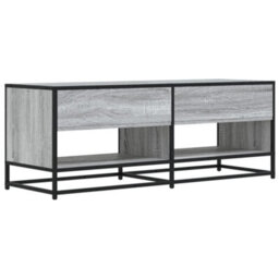Berkfield Industrial Tv Cabinet Grey Sonoma 120.5X40X46 Cm Engineered Wood And Metal - thumbnail 6