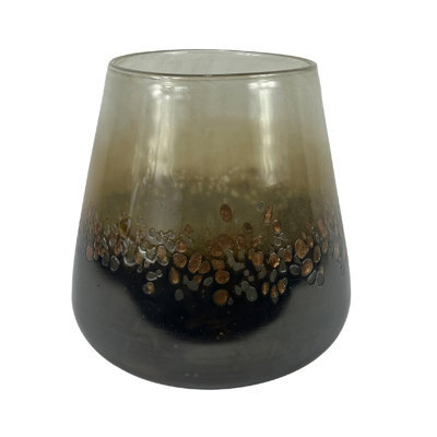 Vanity Living 26Cm Brown Handmade Glass Vase For Living Room Home Decor - image 1