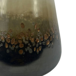 Vanity Living 26Cm Brown Handmade Glass Vase For Living Room Home Decor - thumbnail 3