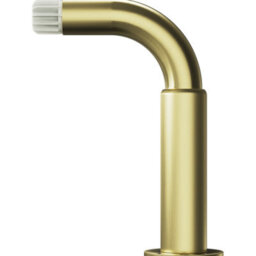 GoodHome Elasa Gold Brass Effect Metal & Plastic Curtain Pole Angle Bracket Extendable